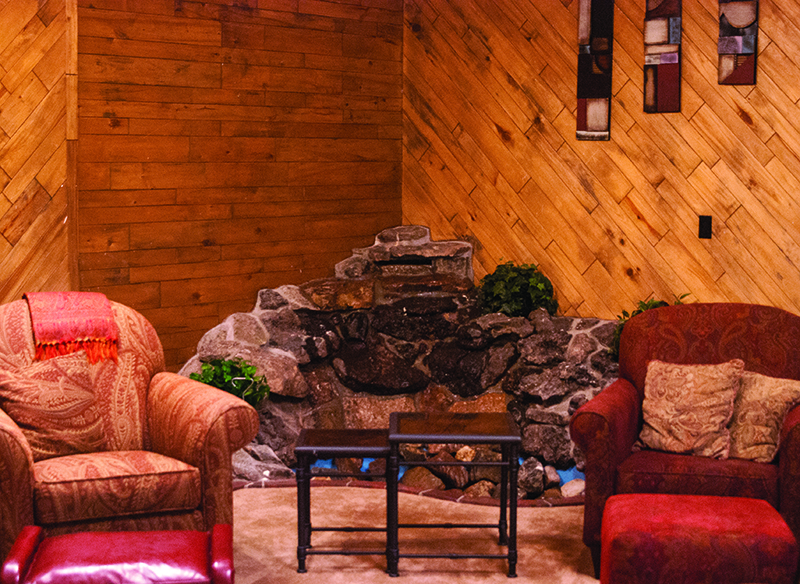waterfall room